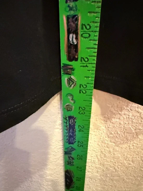 Lands' End Black Minimalist Midi Dress with Short Sleeves sz M - Picture 12 of 12